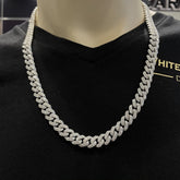 24.00 CT. VVS Diamond Cuban Chain in 10KT Gold (9.5mm) - White Carat - USA & Canada